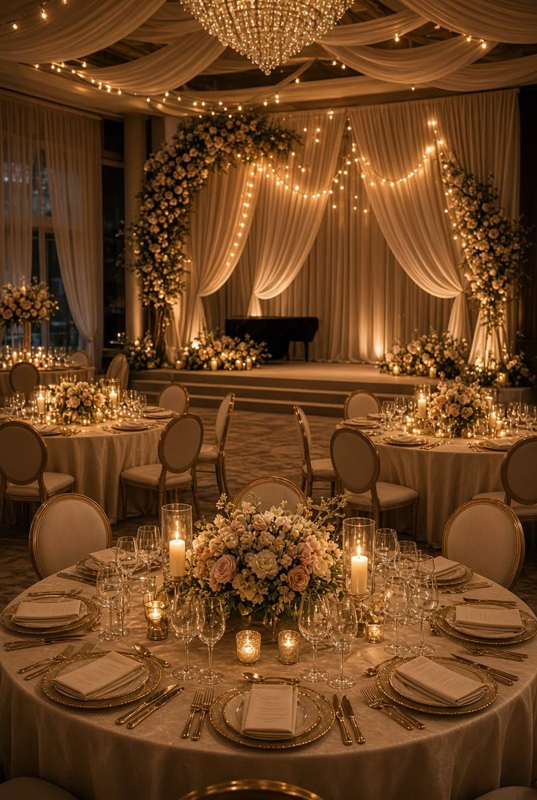 Elegant welcome moment