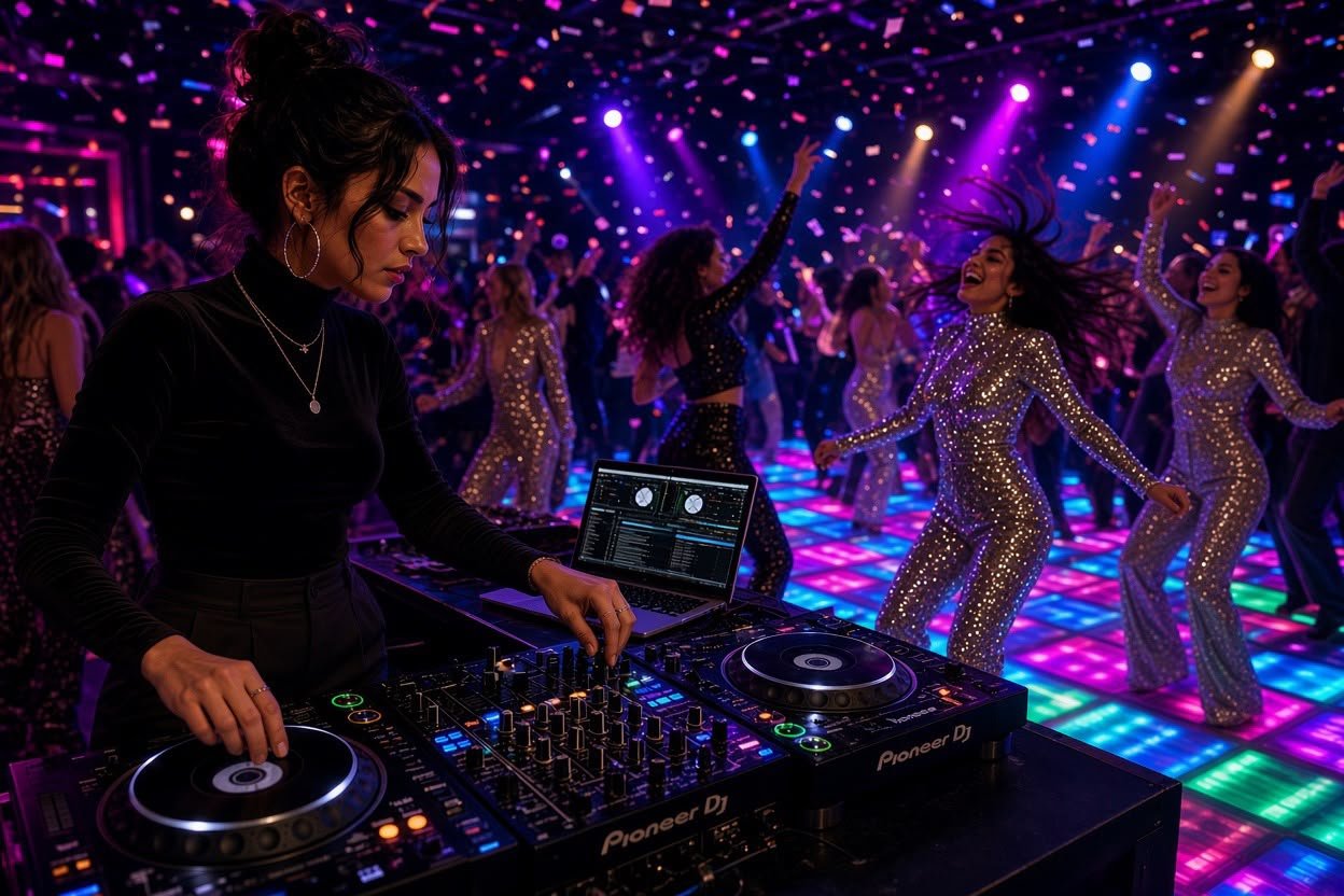 DJ dance floor celebration